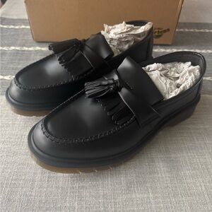 New Dr. Martens Adrian Smooth Leather Tassel Loafers